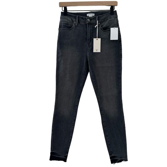 Good American Jeans Womens 4/27 Black Skinny Sculpting Stretch